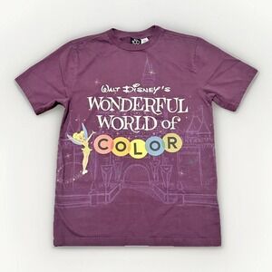 Disney100 Tinker Bell Wonderful World of Color T-Shirt Women's Small Purple